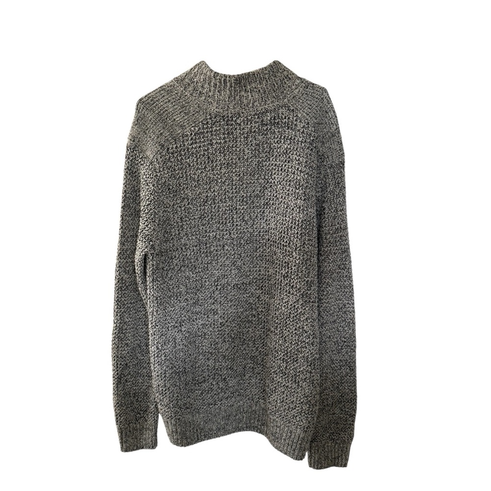 Roots Salt and Pepper Mock Neck Henley Sweater Men’s Size Large L - Picture 6 of 13